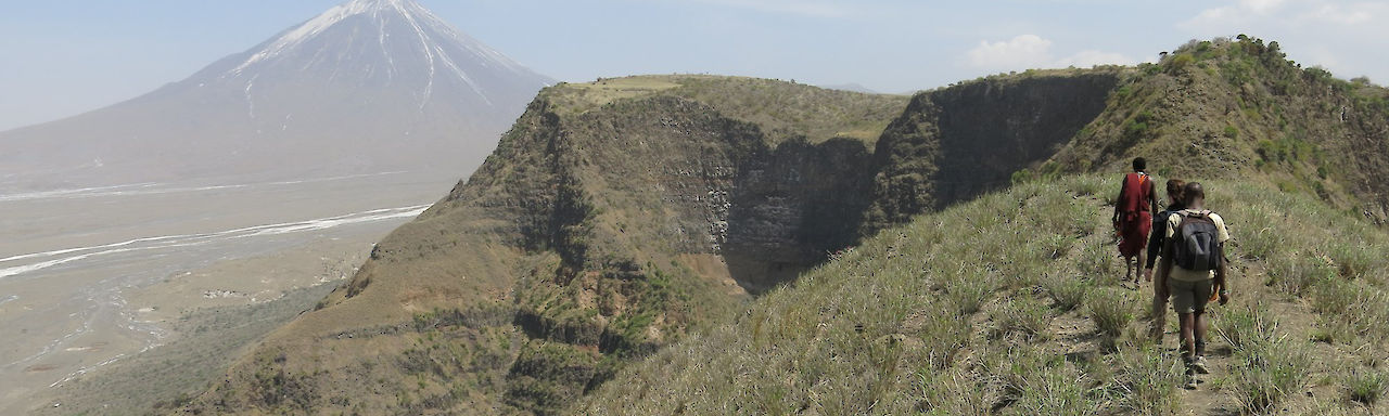 Wanderung im Ngorongoro Hochland