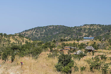 Landstraße in Sambia