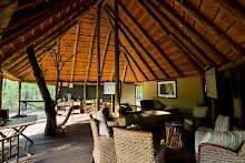 Lounge der Mankwe Bush Lodge