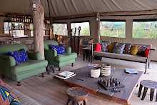 Lounge des Sango Safari Camps