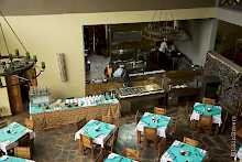 Restaurant der Weru Weru River Lodge