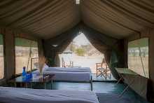 Serengeti Halisi Zeltunterkunft mit Ausblick