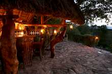 Bar der Semliki Safari Lodge