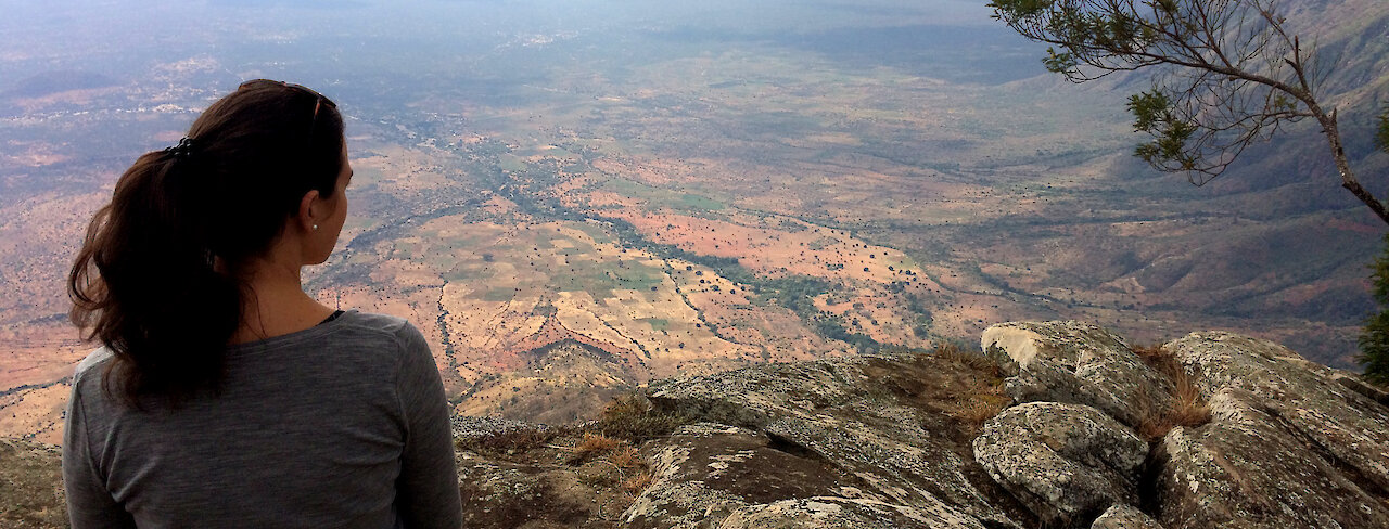 Ausblick in den Usambarabergen