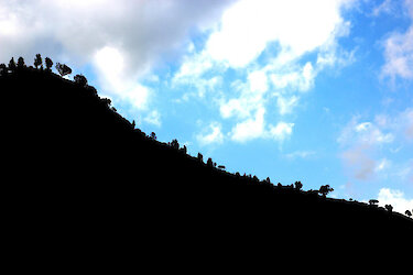 Silhouette der Usambaraberge