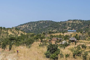 Bergige Landschaft in Sambia