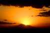 Sonnenuntergang über dem Mount Meru