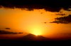 Sonnenuntergang über dem Mount Meru