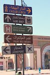 Zum Flughafen in Casablanca