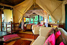 Badezimmer im Samburu Interpids