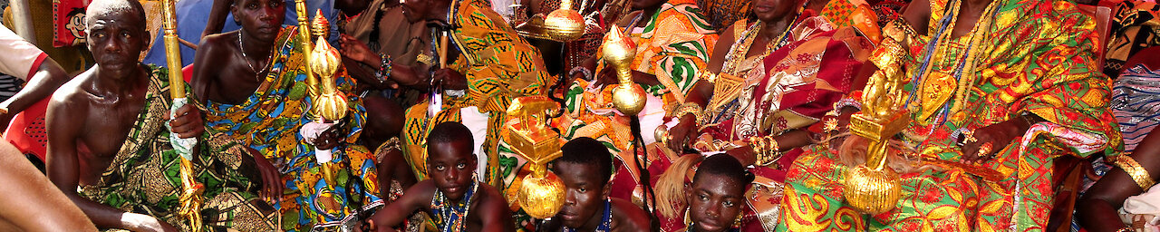 Auf dem farbenfrohen Millet Festival