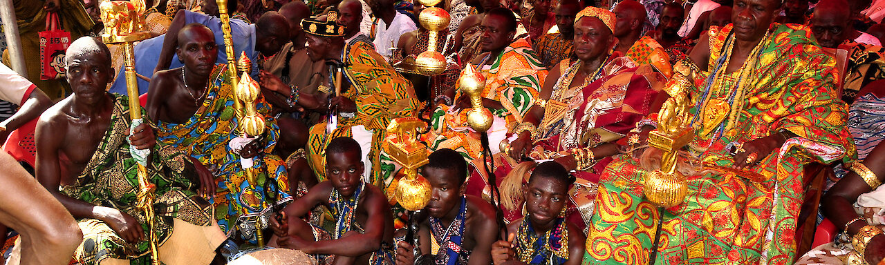 Auf dem farbenfrohen Millet Festival