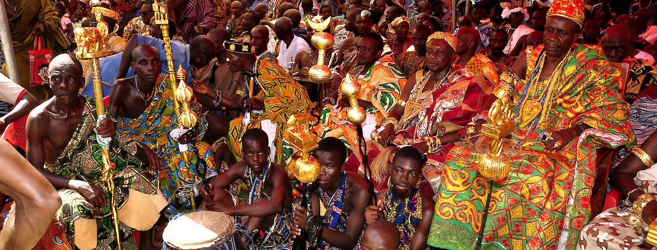 Auf dem farbenfrohen Millet Festival