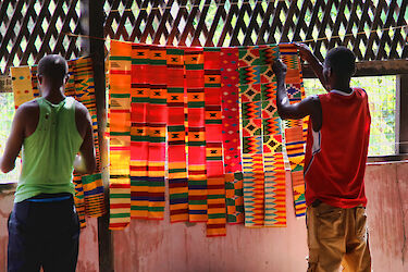 Textilproduktion in Ghana