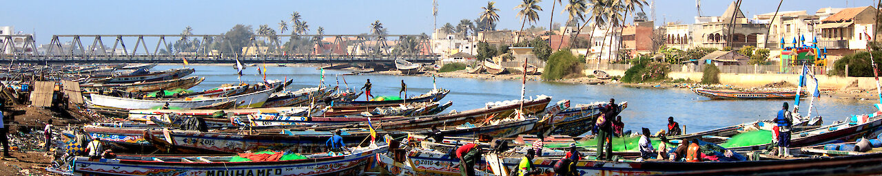 Ausblick auf senegalesischen See