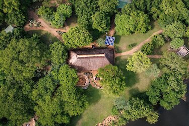 Murchison River Lodge Luftaufnahme. Uganda