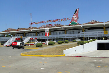 Der Flughafen in Mombasa