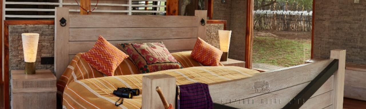 Ein Doppelzimmer im Elephant Gorge Camp