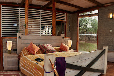 Ein Doppelzimmer im Elephant Gorge Camp