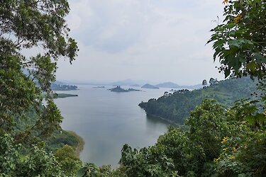Blick auf den Lake Mutanda