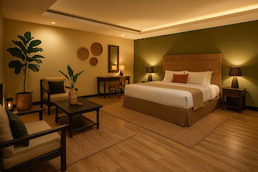 Doppelzimmer in der Davinci Gorilla Lodge