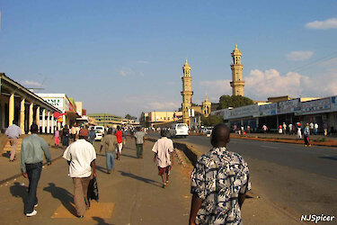 Menschen auf der Straße in Lilongwe