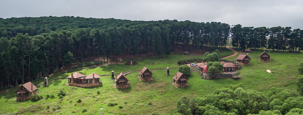 Luftaufnahme der Chelinda Lodge