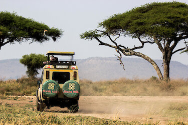 Safariauto im Serengeti Nationalpark