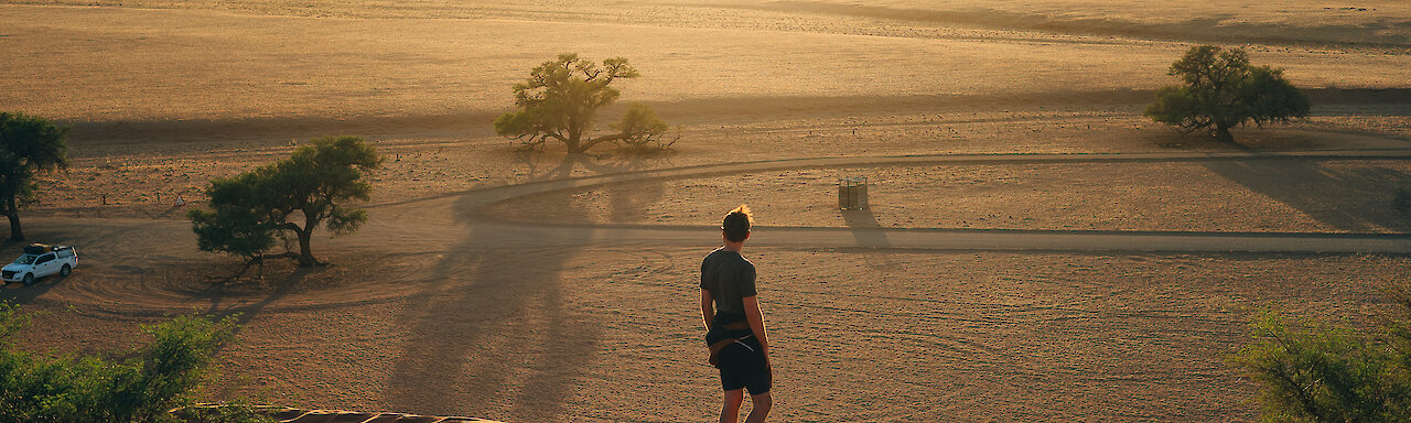 Blick über die Weiten des Namib-Naukluft-Nationalparks