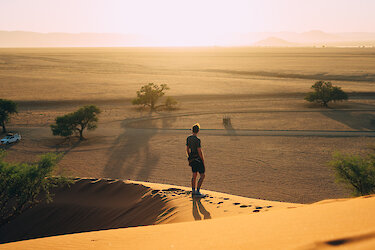 Blick über die Weiten des Namib-Naukluft-Nationalparks