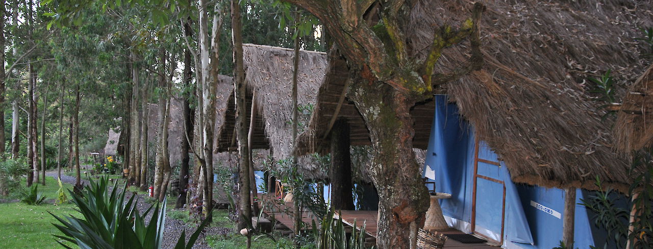 Safari-Zelte der Eco Omo Safari Lodge