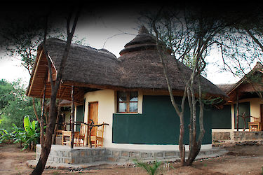 Bungalow der Buska Lodge in Turmi