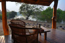 Kafue River Lodge private Veranda