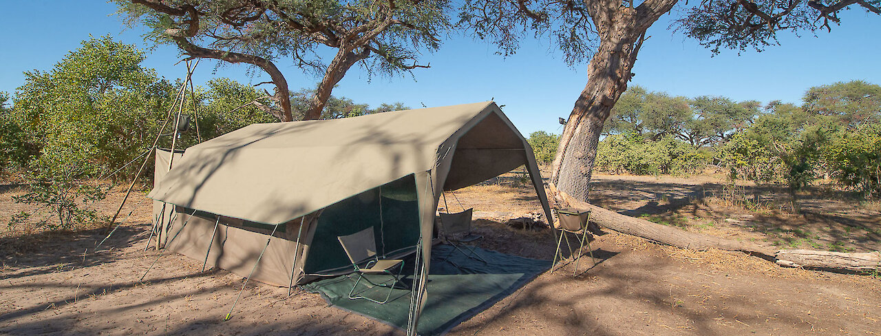 Komfortzelt mit Safaristühlen