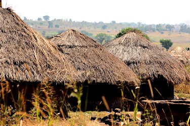 Traditionelle Häuser in einem Dorf