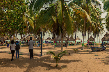 Der Strand von Lomé in Togo