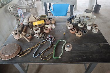 In der Werkstatt der Glasperlenherstellung