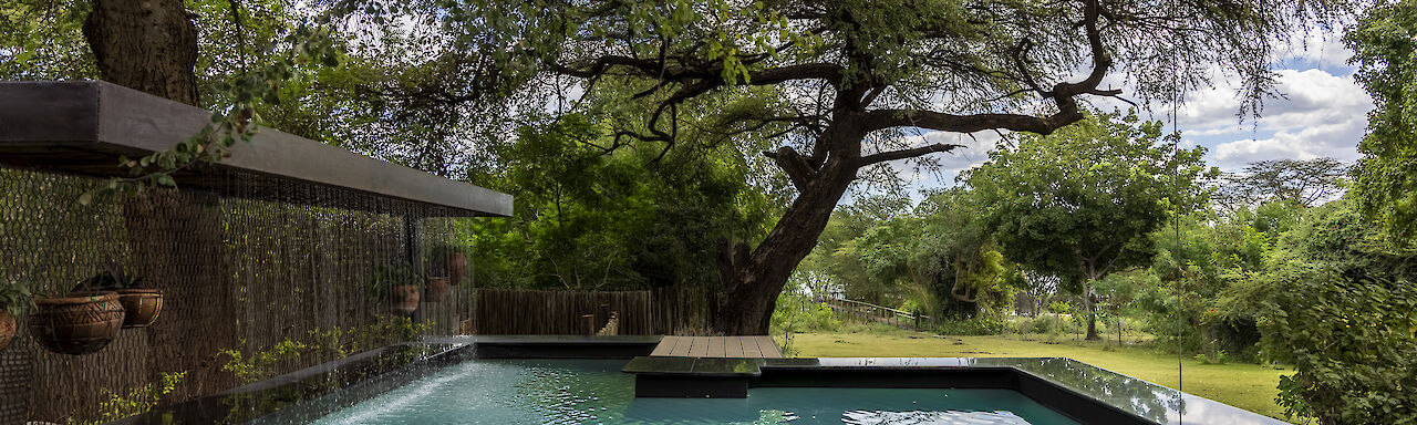 Chobe River Lodge Pool. Botswana