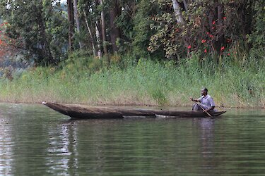 Boot auf dem Bunyonyisee