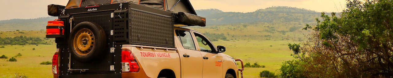 Uganda Unravelled Camper im Uganda Wildlife Authority Campsite im Queen-Elizabeth-Nationalpark