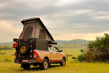 Uganda Unravelled Camper Uganda Wildlife Authority Campsite im Queen-Elizabeth-Nationalpark