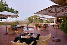 Abendessen auf der Terrasse