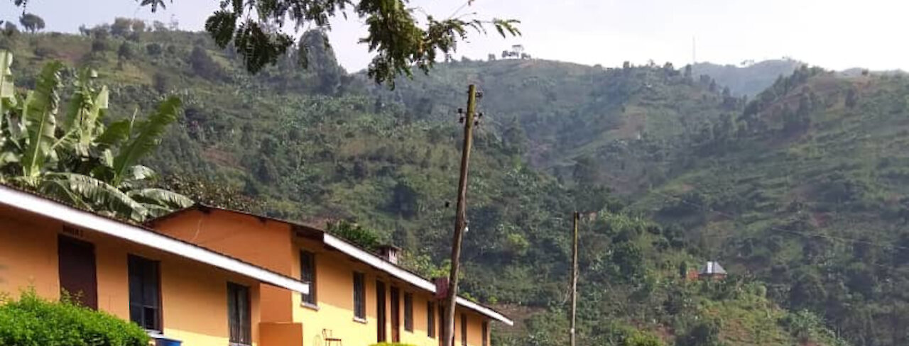 Rwenzori Trekkers Hostel in Kilembe in Uganda. Unterkünfte im Grünen
