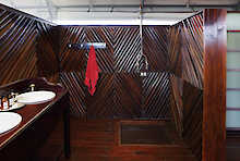 Camp Kalahari Badezimmer mit Indoor-Dusche