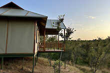 Tansania Tarangire View Camp seitliche Zeltansicht