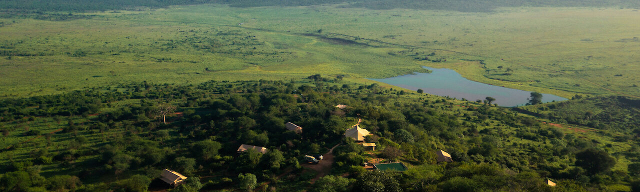 Luftaufnahme des Mkomazi Nationalparks