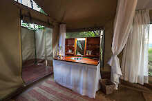 Waschbecken im John´s Camp