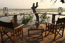 Aussichtsdeck des Sleep-Outs im John´s Camp