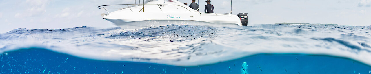 Taucher unter Wasser