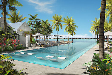 Pool im Veranda Grand Baie Hotel